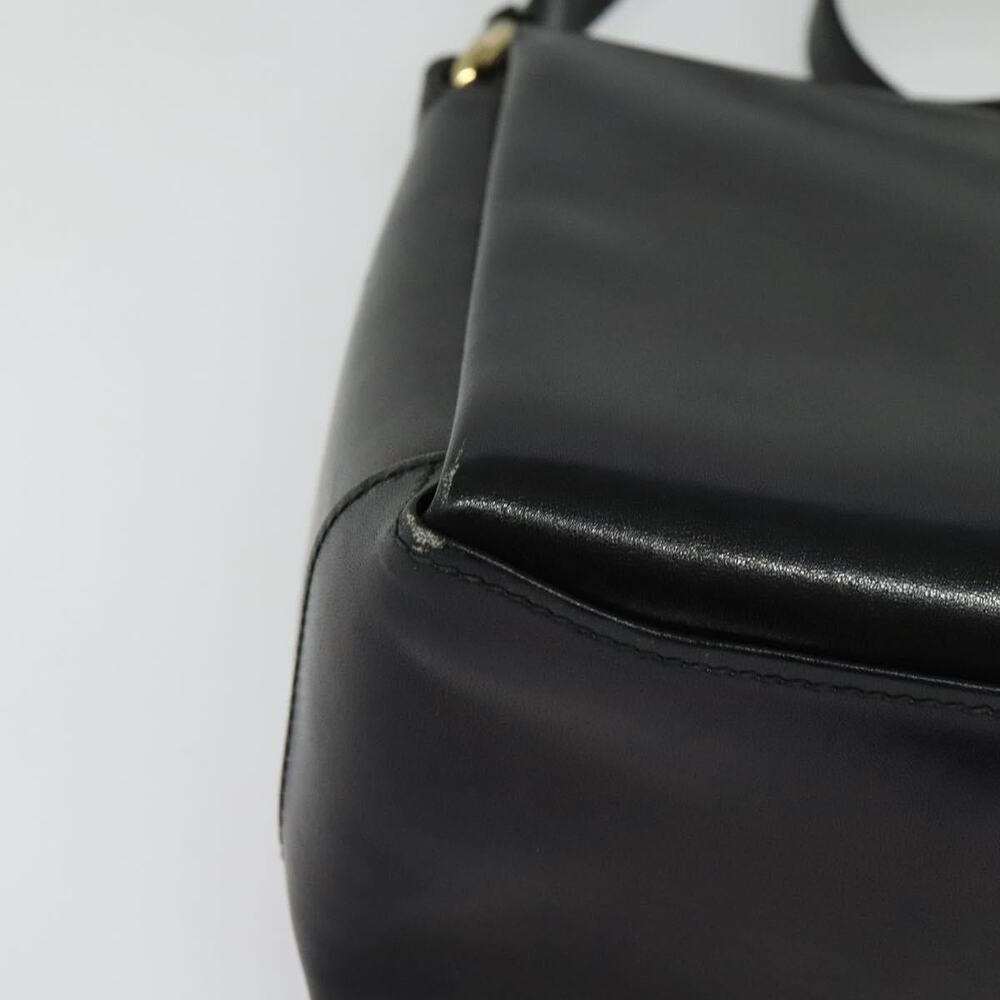 GUCCI Shoulder Bag Leather Black Gold - Picture 10 of 16